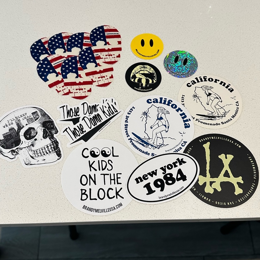 Assortment of Brandy Melville Stickers